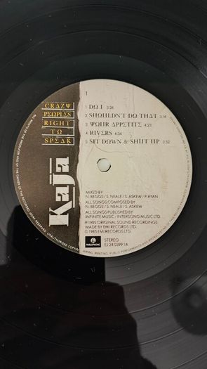 Kaja - Crazy Peoples Right To Speak LP