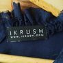 Beautiful navy lace trim dress navy bag to match Image 3