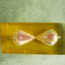 Vintage 1970s small hourglass sand timer, amber-colour Image 8