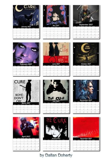 The Cure 2027 Calendar .