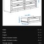 Chest of 6 Drawers Image 3