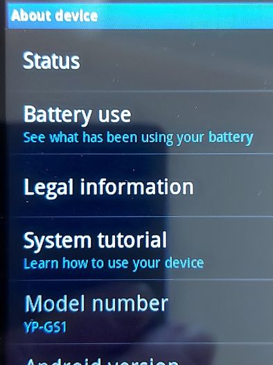 Samsung Galaxy S mobile phone, Model YP-GS1, in excellent condition