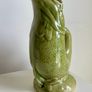 jug Vintage Staffordshire Green Fish Glug Jug 20cm Made in England Image 4