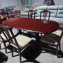 mahogany extensible tables+ 6 chairs Image 5