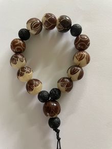 Carved Lotus Seed Bracelet