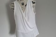 white v neck blouse