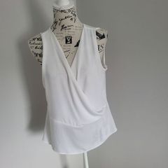 white v neck blouse