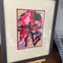 Large Contemporary Framed Abstract Floral Painting Statement Wall Art Image 8
