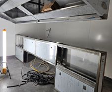 Stainless steel extraction canopies