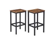 main image for ad Bar Stool Set of 2 Industrial Style