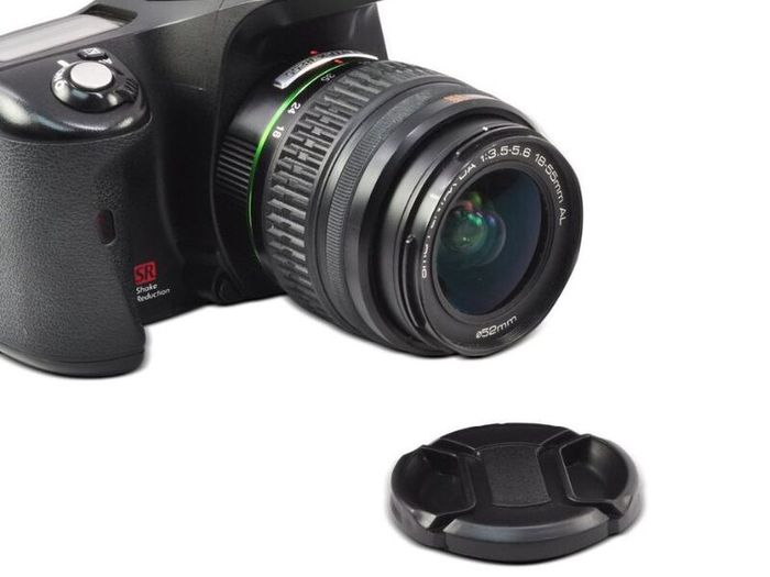 58mm Center Pinch Lens Cap with Strap Protects Lens from Dust & Scratches | New