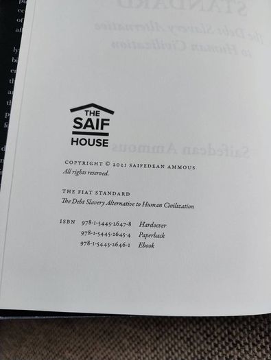 The Fiat Standard 2021 the debt slavery alternative to human civilization by Saifedean Ammous hardback with dustcover in very good condition FREE STANDARD POSTAGE INCLUDED