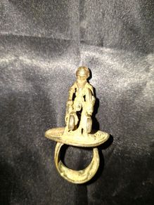 Genuine Antique Bronze Ring Dogon Mali Postage Available or Collection