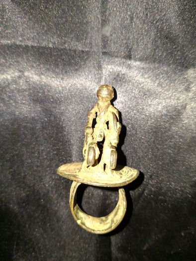 Genuine Antique Bronze Ring Dogon Mali Postage Available or Collection