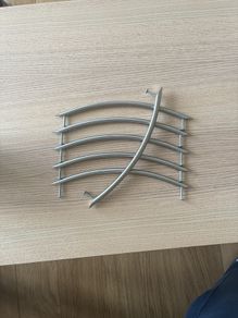 Chrome wardrobe handles