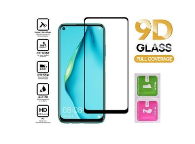 For Huawei P40 Lite Tempered Glass 9D Curved Screen Protector Full Coverage - FHT008HTG
