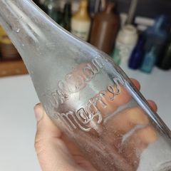134 - Vintage Magners Mineral Water Transparent Glass Collectible Decoration Bottle