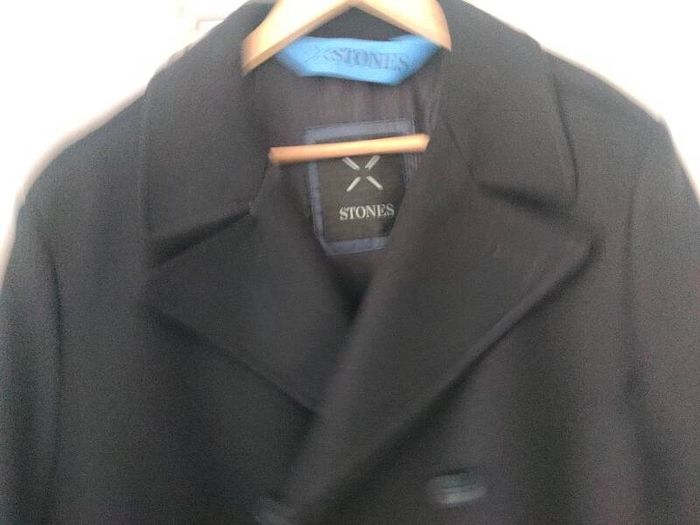 New STONES Men's Wool Pea Coat, Peacoat Size 40