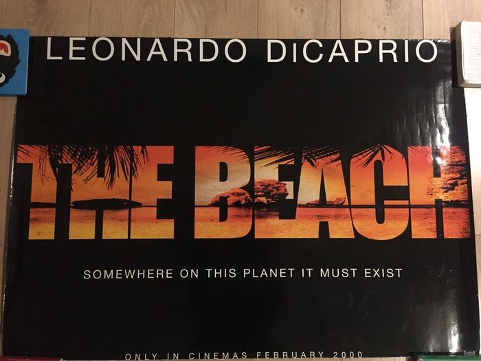 Large The Beach Poster (leonardo dicaprio)