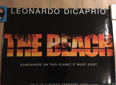 Large The Beach Poster (leonardo dicaprio)