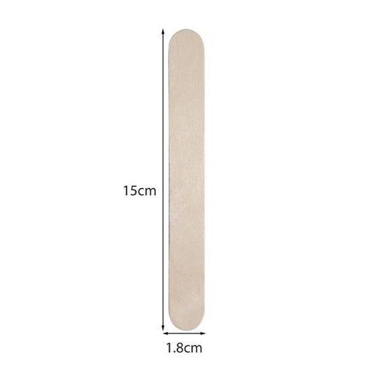 Waxing Spatulas Disposable Wooden Depilatory Wax Applicator Sticks - 100 pcs