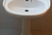 Bathroom Sink, Pedestal and Taps