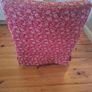 2 IKEA Jenny Lund Red & White Patterned Armchairs Image 4