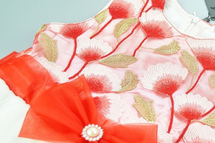New Girls Gingko Embroidery Party Wedding Ball Gowns Dress sz 6-7yrs