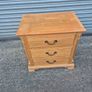Pine 3-Drawer Bedside Locker Image 2