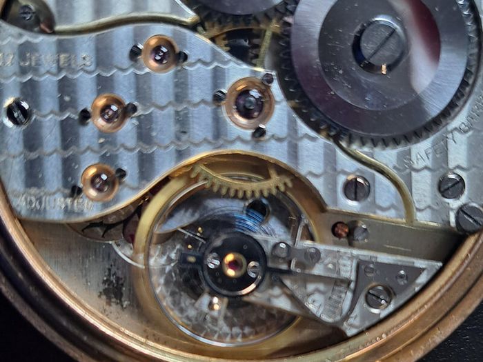 Swiss Avis Pocket Watch - 10kt Gold Filled Hunter Case -1950s