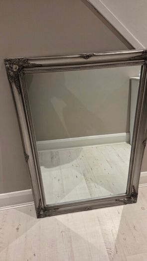 Large Mirror and Mirrored Console Table