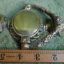 Vintage Solid Brass Door Knocker Floral Rams head Image 6