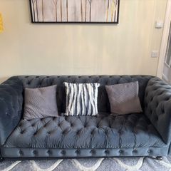 Sofas is 3 seater 1 seater 1 seater total 3 pieces this sofa is very good condition I bought cloud9 shop Portlaoise.