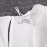 Mango White Grey Crossover Wrap Short Playsuit Romper Size L Image 2