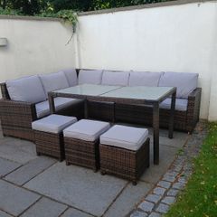 8 seater rattan garden furniture set - quick sale required