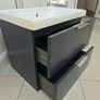 Brand New Sonas Stockholm 80cm Wall-hung Vanity  Midnight Grey Image 5