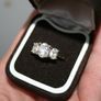 Stunning Radiant Round  Ring 9c Solid Real Gold 375 -  2,9g Image 2