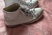 white leather converse