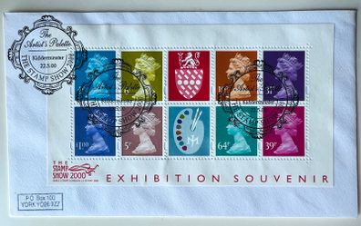 Stamp Show 2000 Exhibition Souvenir Sheet FDC