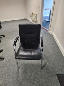 office chairs black leather