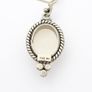 Vintage 925 Sterling Silver Italian Mother of Pearl Necklace Image 3