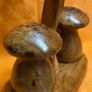 Vintage Mushroom shape salt and pepper shakers on stand Image 6