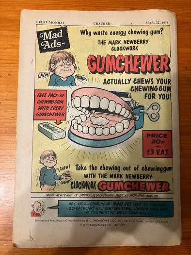 Comic: 'Cracker' no. 10 (22nd March 1975)