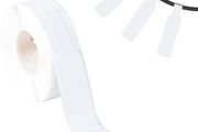 Label Maker Cable Tape, Waterproof Stronger Adhesiveness Laminated Label Pinter Paper for D11 Label Maker, Easy to Use (0.5" x 4.3", 60pcs, White)