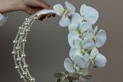 Gorgeous wedding flowers with pearls | Handmade