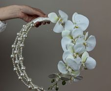 Gorgeous wedding flowers with pearls | Handmade