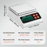 Industrial Counting Scale, 10 kg x 0.1 g, Digital Scale for Parts and Coins, g/kg/lb/oz/ct Units, Electronic Gram Scale Inventory Counting Scale Kitchen Image 2