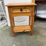 Solid Pine Side Table with Drawer Image 2