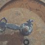 Vintage Brass Lantern Smiths Mantel Clock,  A Bedchamber or Temple Clock, with Key and working Image 8
