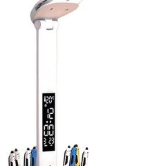 FREE P&P LED USB Charging Touch Control Table Lamps 3 Colors 5 Brightness Eye-Caring Reading Light Bedside Phone Holder 3 in 1 LCD Calendar Temperature Alarm